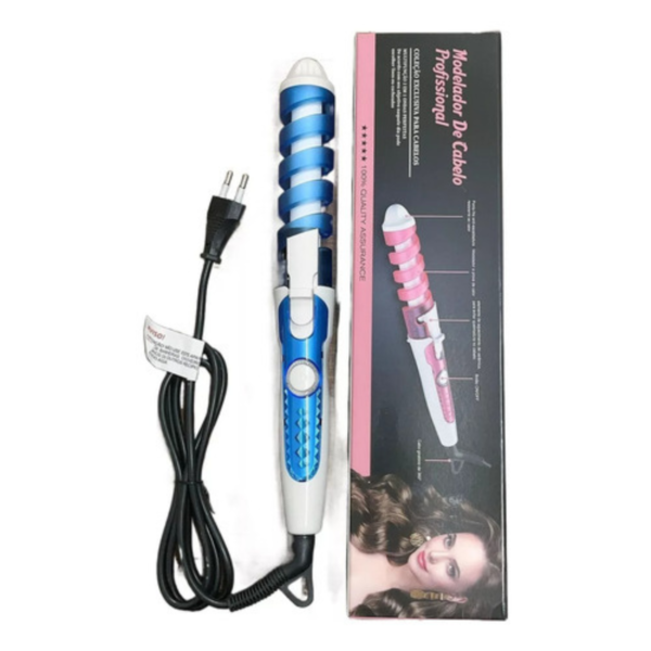 Cacheador Modelador Cabelo Cachos Ondulador Espiral Bivolt - Imagem 2
