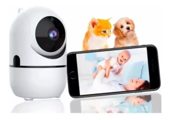 Babá Eletrônica Câmera Wifi Sem Fio Visão Noturna Microfone - Imagem 9