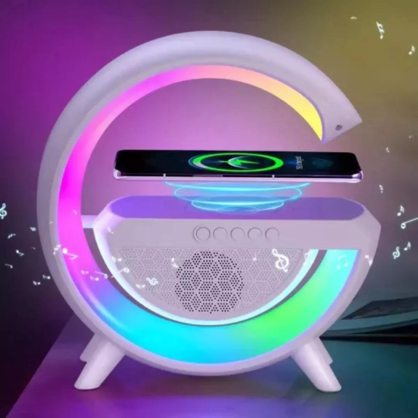 Luminária De Mesa G Speaker Smart Station Bluetooth C/ Som - Imagem 12