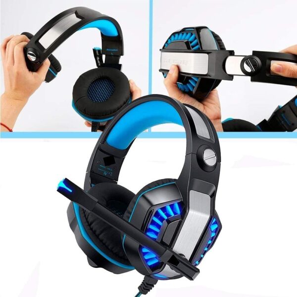 Fone De Ouvido Gamer Headset Knup Kp-455A Com Led Microfone - Imagem 3