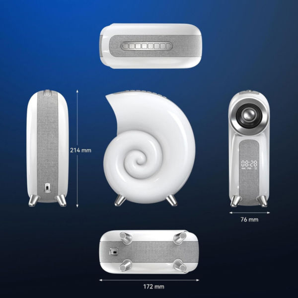 Conch Bluetooth Speaker, Smart Rgb Luz Atmosfera, Despertado - Imagem 3
