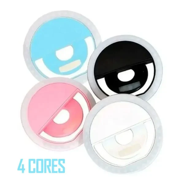 Mini Ring Light Selfie Com Luz De Led Para Celular - Imagem 4