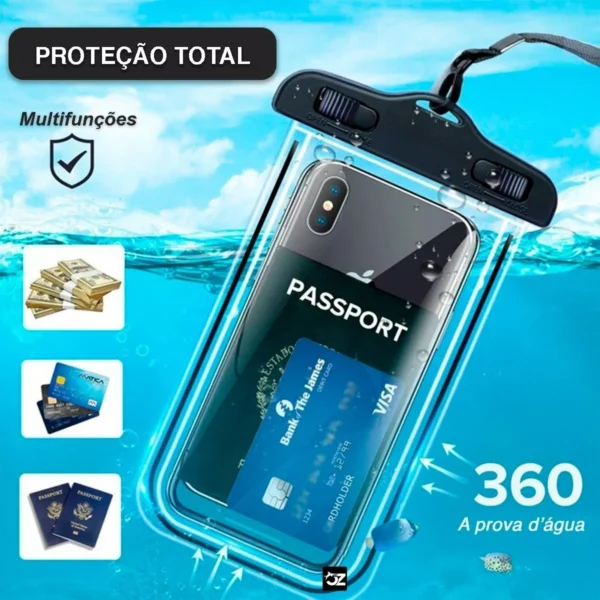 Bolsa Case Prova Dágua Celular Universal Impermeável - Imagem 4