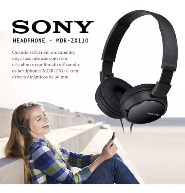 Fone de Ouvido Gamer Sony Series MDR-ZX110 - Imagem 9