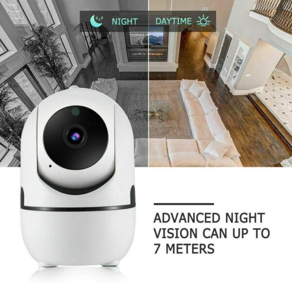 Babá Eletrônica Câmera Wifi Sem Fio Visão Noturna Microfone - Imagem 4