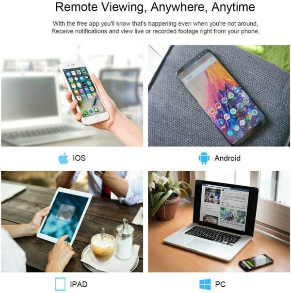 Babá Eletrônica Câmera Wifi Sem Fio Visão Noturna Microfone - Imagem 5