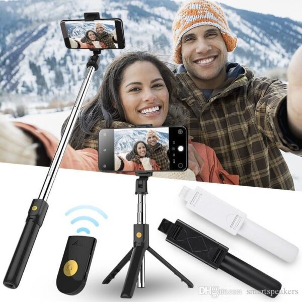 Tripé Bluetooth Mini 360º Pau De Selfie 3em 1 Celular - Imagem 6