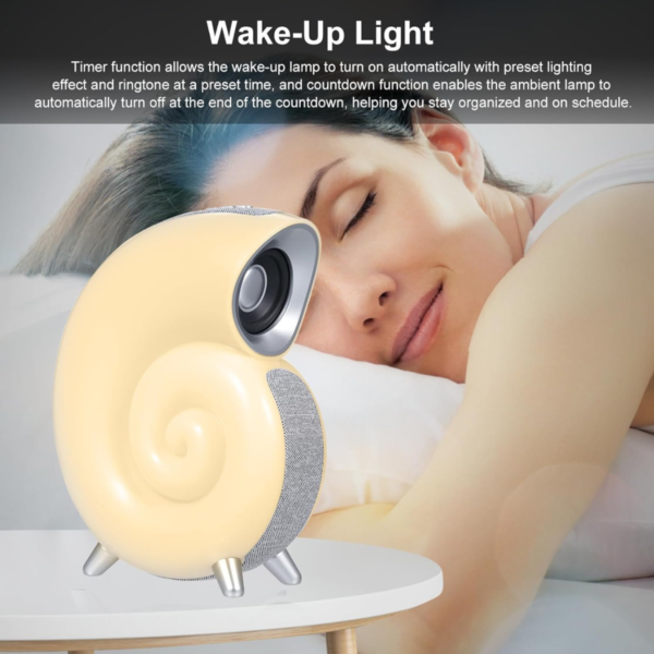 Conch Bluetooth Speaker, Smart Rgb Luz Atmosfera, Despertado - Imagem 6