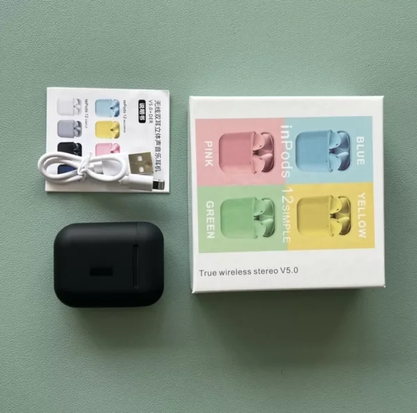 Fone De Ouvido Bluetooth I12 Tws Sem Fio Touch Recarregável - Imagem 5