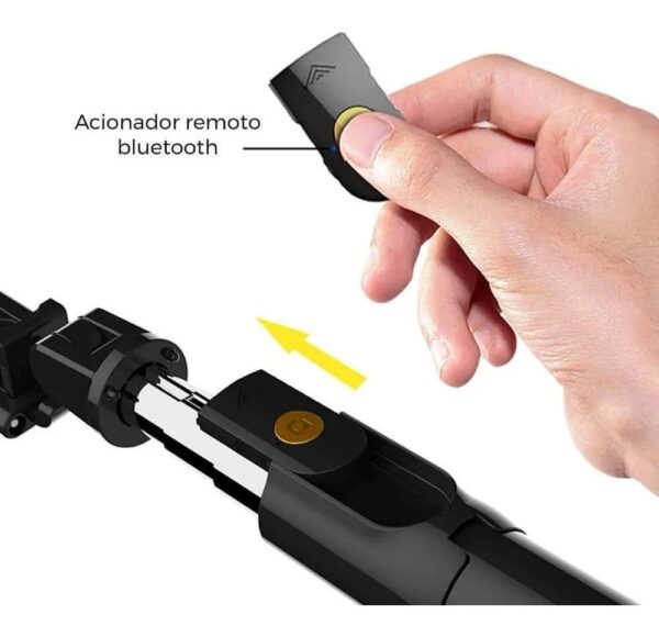Tripé Bluetooth Mini 360º Pau De Selfie 3em 1 Celular - Imagem 9