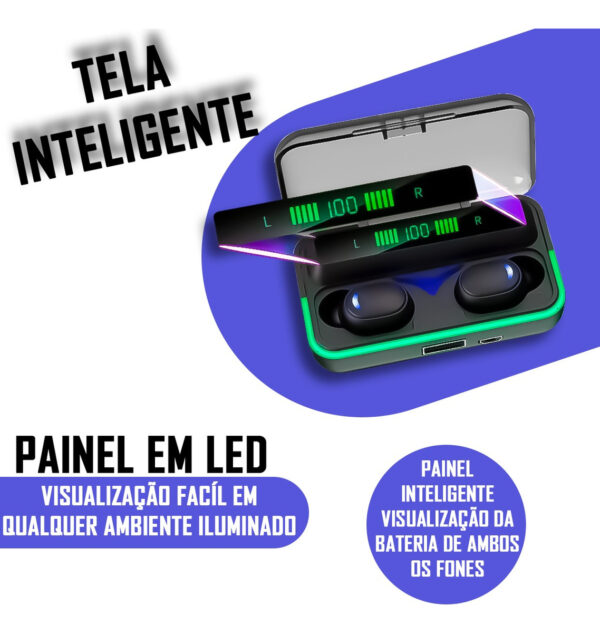 Fone De Ouvido Bluetooth Tws E10 A Prova Dágua - Imagem 2