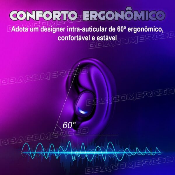 Fone De Ouvido Bluetooth Tws E10 A Prova Dágua - Imagem 8