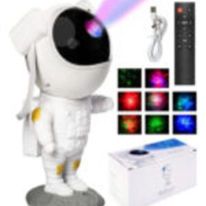 Projetor Astronauta Lua Galaxia Infantil Abajur Led Menino