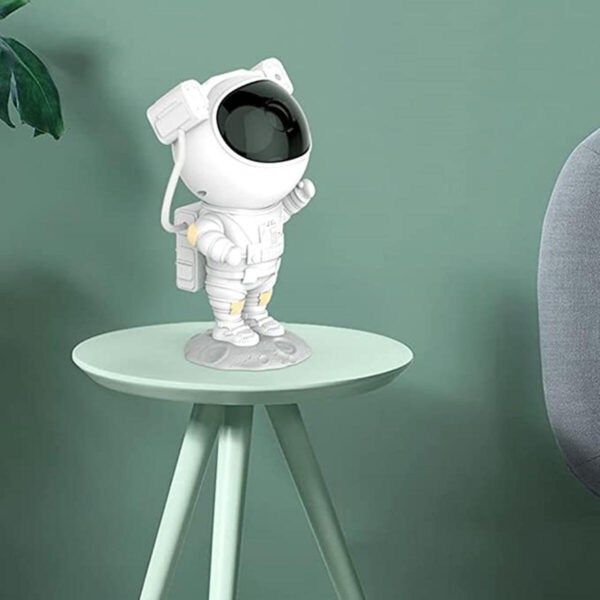 Projetor Astronauta Lua Galaxia Infantil Abajur Led Menino - Imagem 11