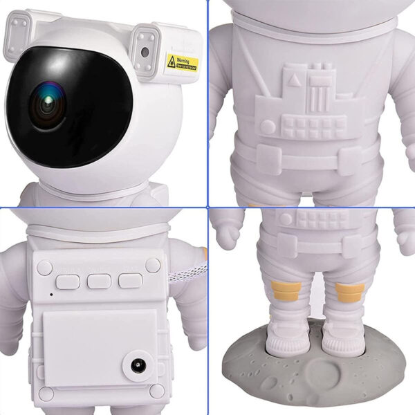 Projetor Astronauta Lua Galaxia Infantil Abajur Led Menino - Imagem 12