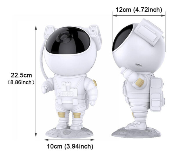 Projetor Astronauta Lua Galaxia Infantil Abajur Led Menino - Imagem 13
