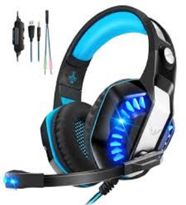 Headset Gamer Knup Kp-491 Com Led Microfone